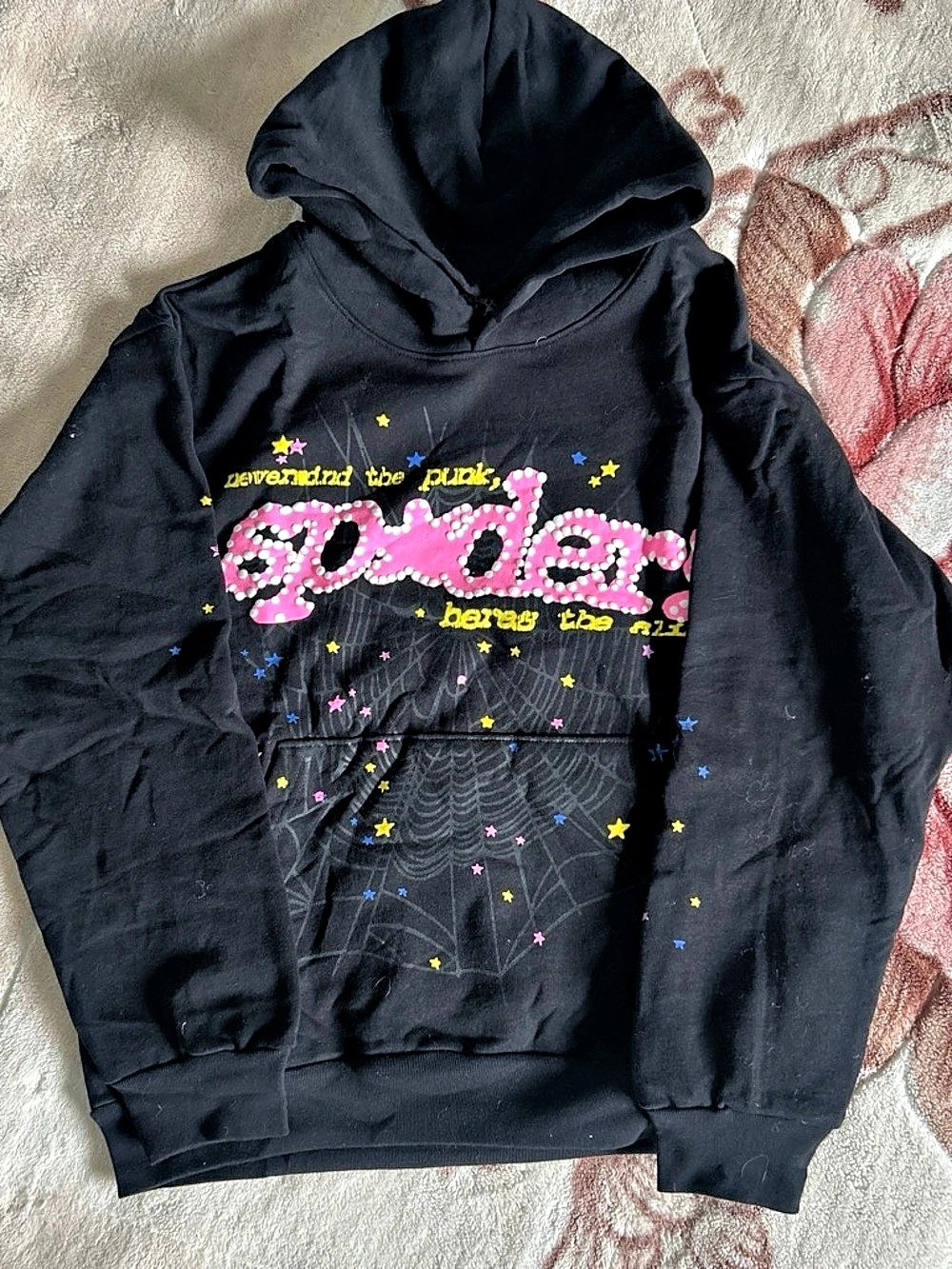 Spider hoodie black v2